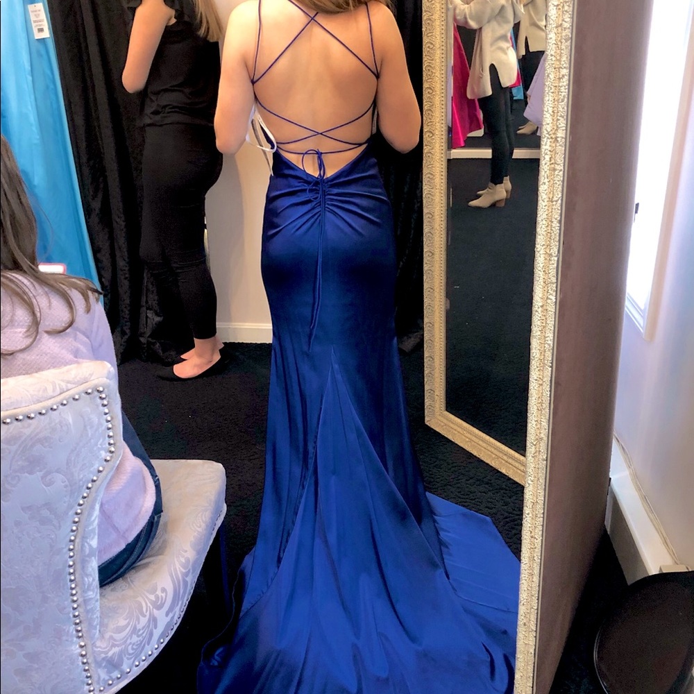 Sherri Hill Royal Blue prom dress